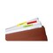 Post-it Tabs 2 in. Wide 1/5-Cut Plain Solid Color Angled Tabs - Assorted Colors (24/Pack)